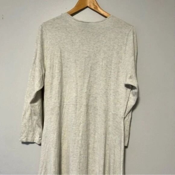 Torrid oatmeal knitted sweater skater dress cross front neckline plus size 2X - Picture 6 of 11